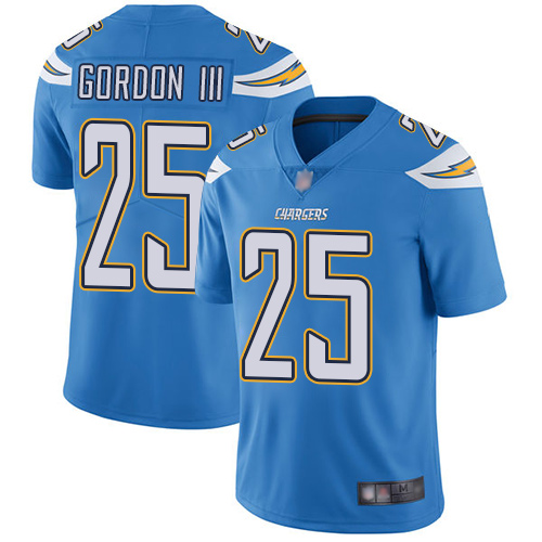 Men's Los Angeles Chargers #25 Melvin Gordon Blue Vapor Untouchable Limited Stitched NFL Jersey